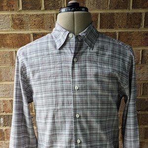 Ermenegildo Zegna Linen/cotton blend men's button-down Sz. M